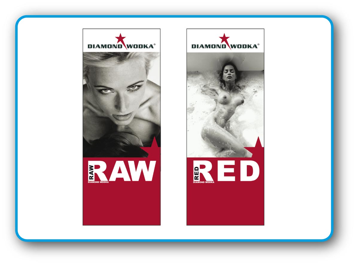 Grafisch Ontwerp - Diamond Wodka Raw & Red - Frank Groot grafisch ontwerp & belettering